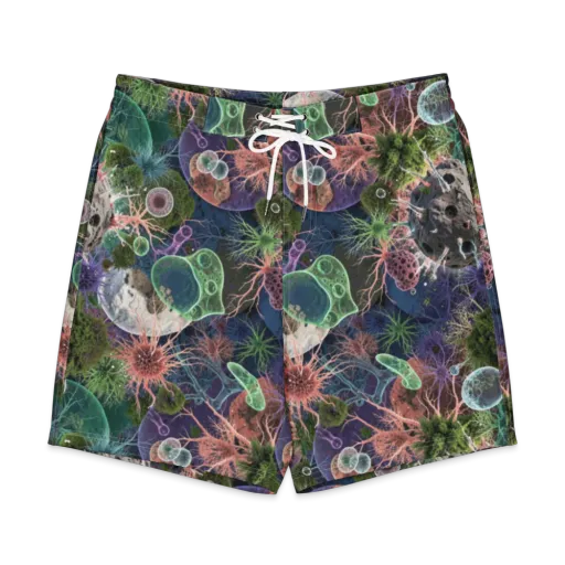 Microbial Garden on a Men's Board Shorts