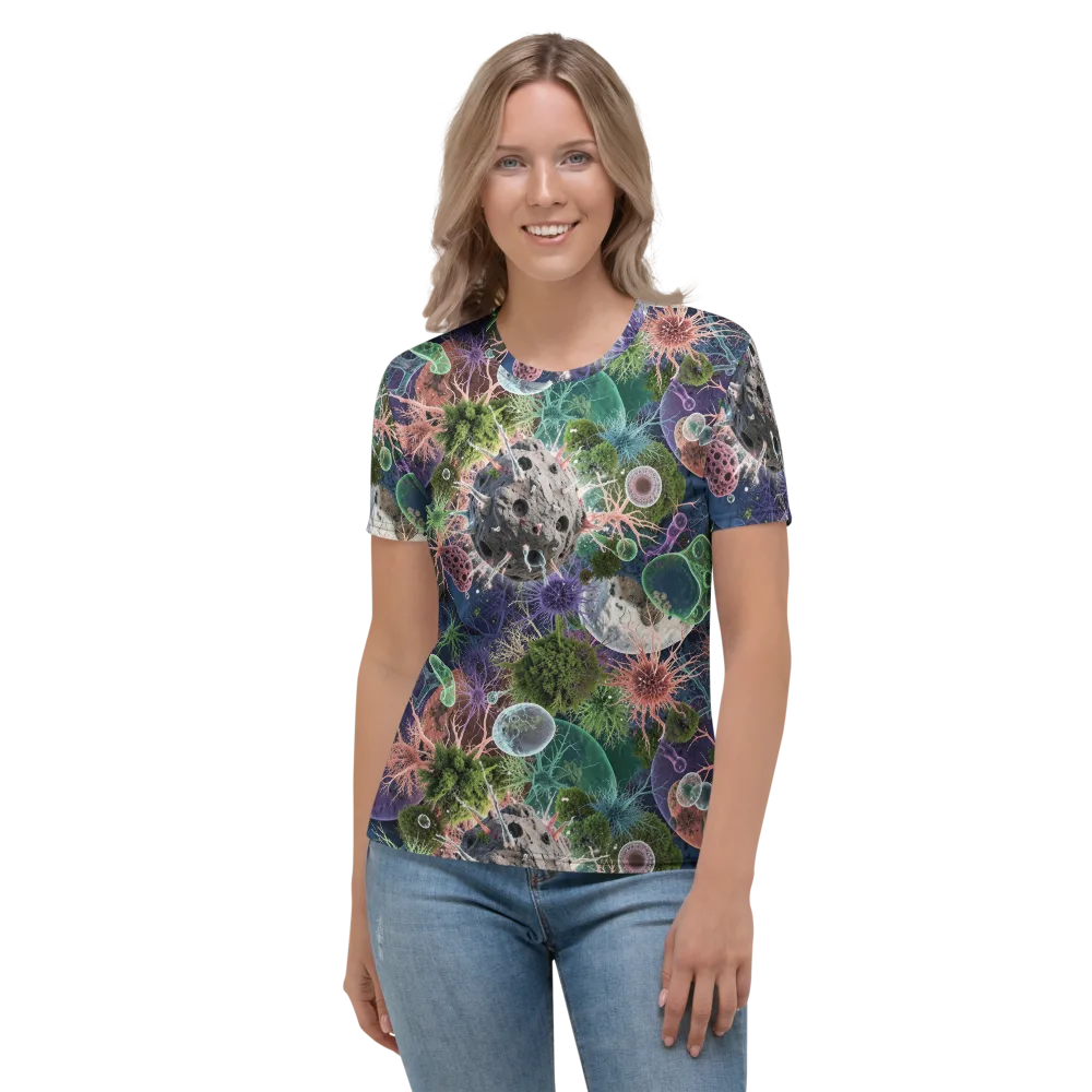 Microbial Garden on Women's Crew Neck T-Shirt — Front