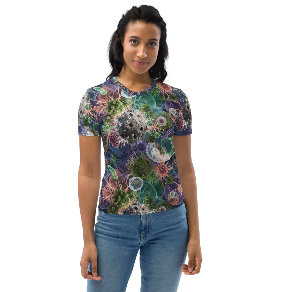 Microbial Garden on Women's Crew Neck T-Shirt — Front