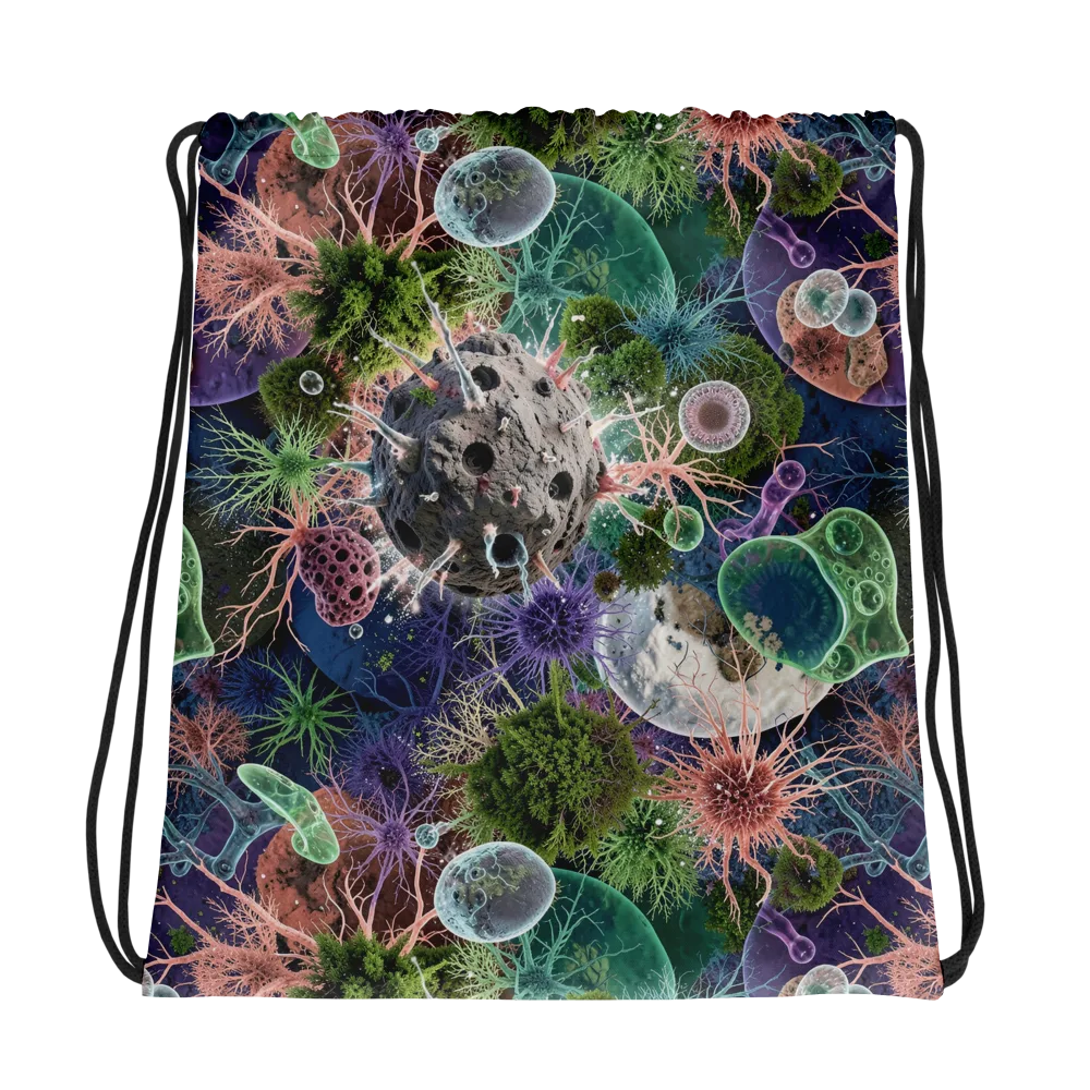 Microbial Garden on Drawstring Bag — Photo
