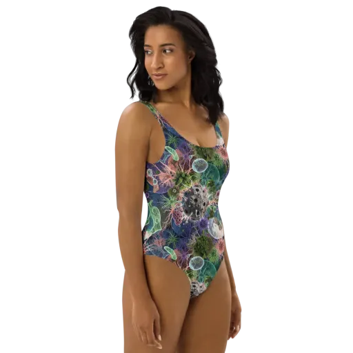 Microbial Garden on a One-Piece Swimsuit
