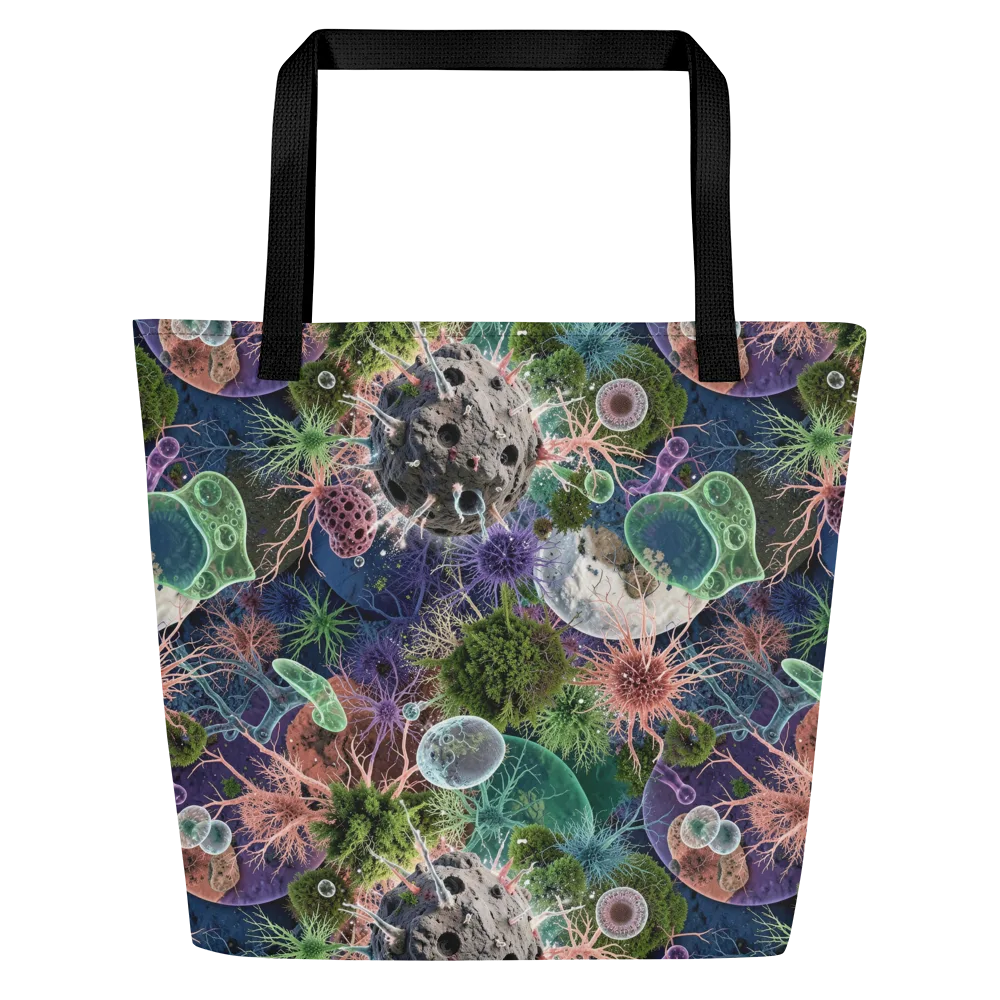 Microbial Garden on Large Tote Bag W/ Pocket — Front