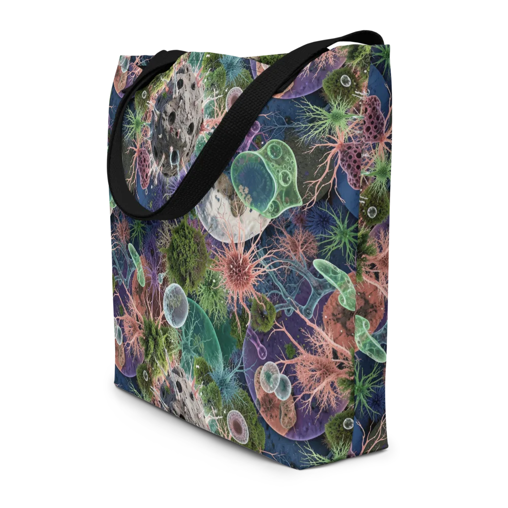 Microbial Garden on Large Tote Bag W/ Pocket — Front