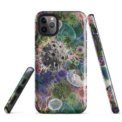 Microbial Garden on a Tough Case for iPhone®