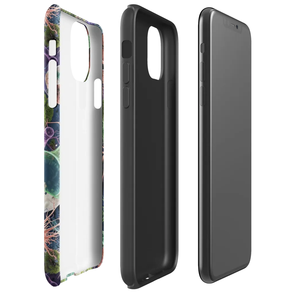 Microbial Garden on Tough Case for iPhone® — Right