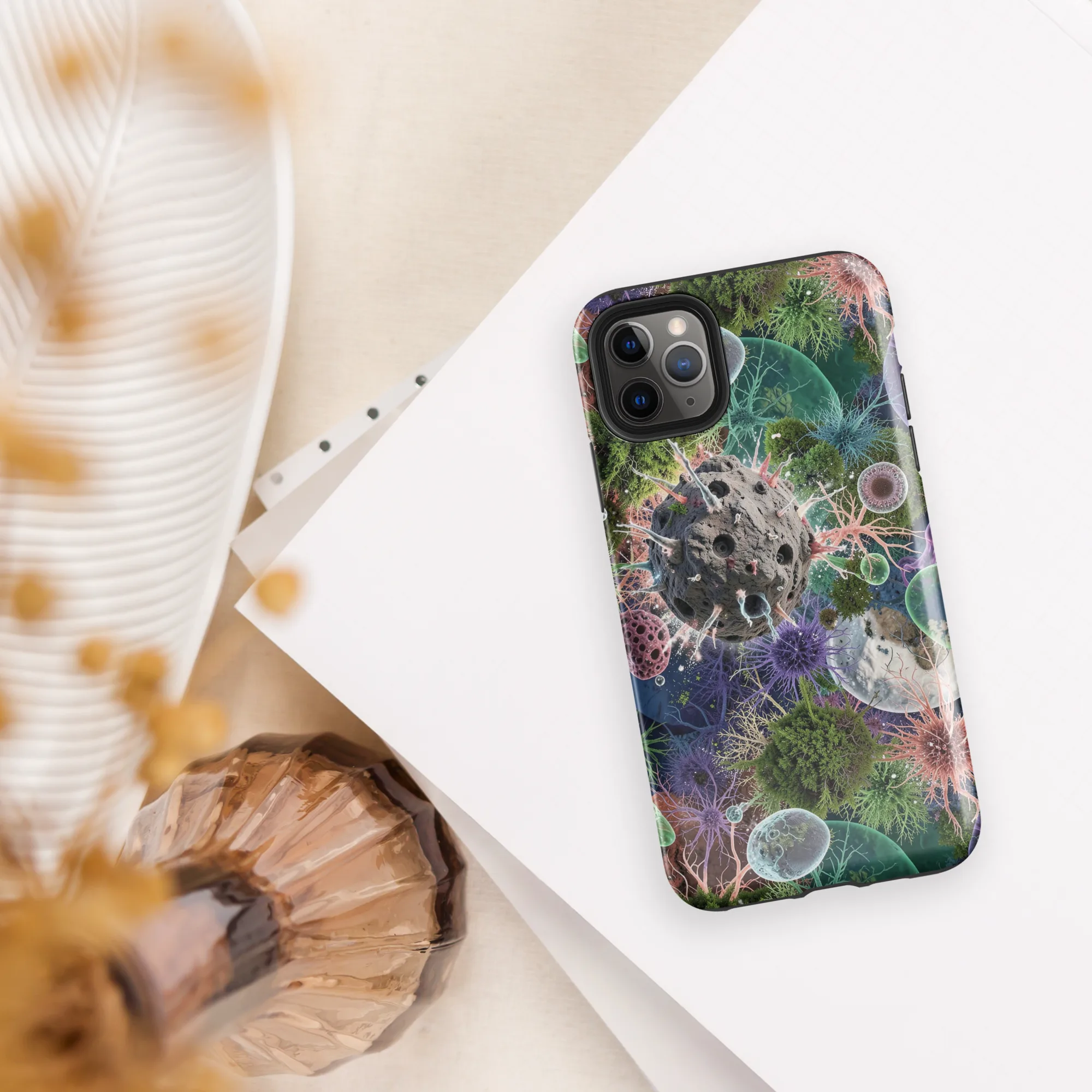 Microbial Garden on Tough Case for iPhone® — Front