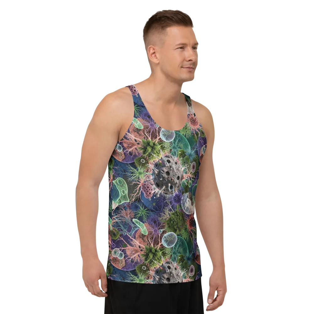 Microbial Garden on Men's Tank Top — Right Front
