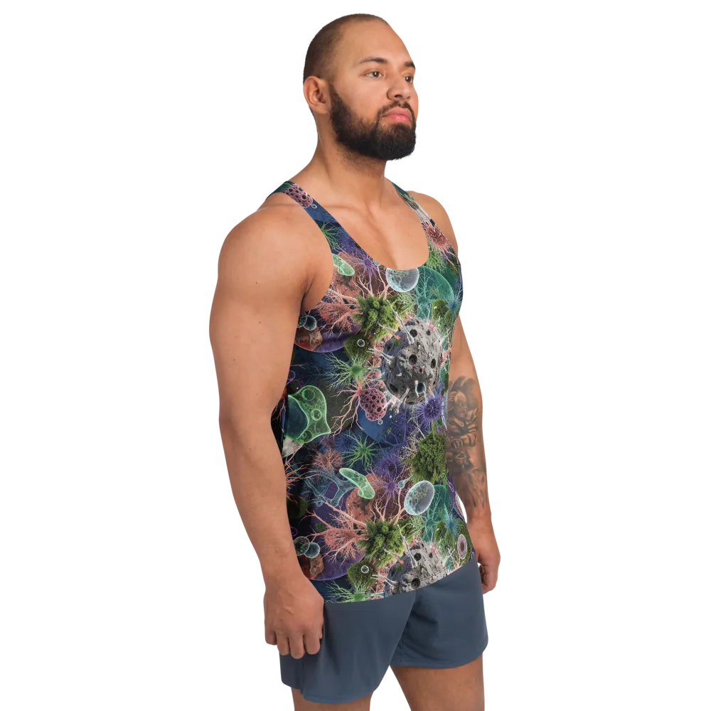Microbial Garden on Men's Tank Top — Right Front