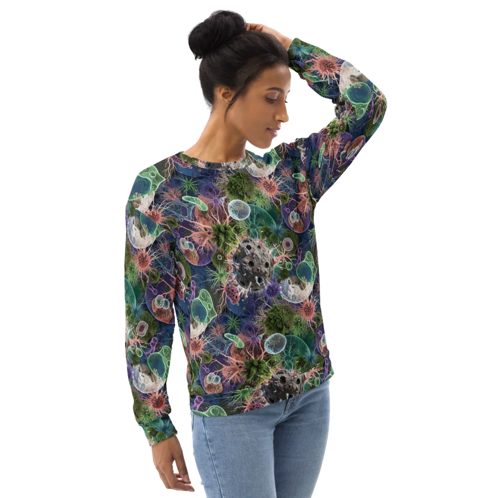 Microbial Garden on Sweatshirt — Right Front