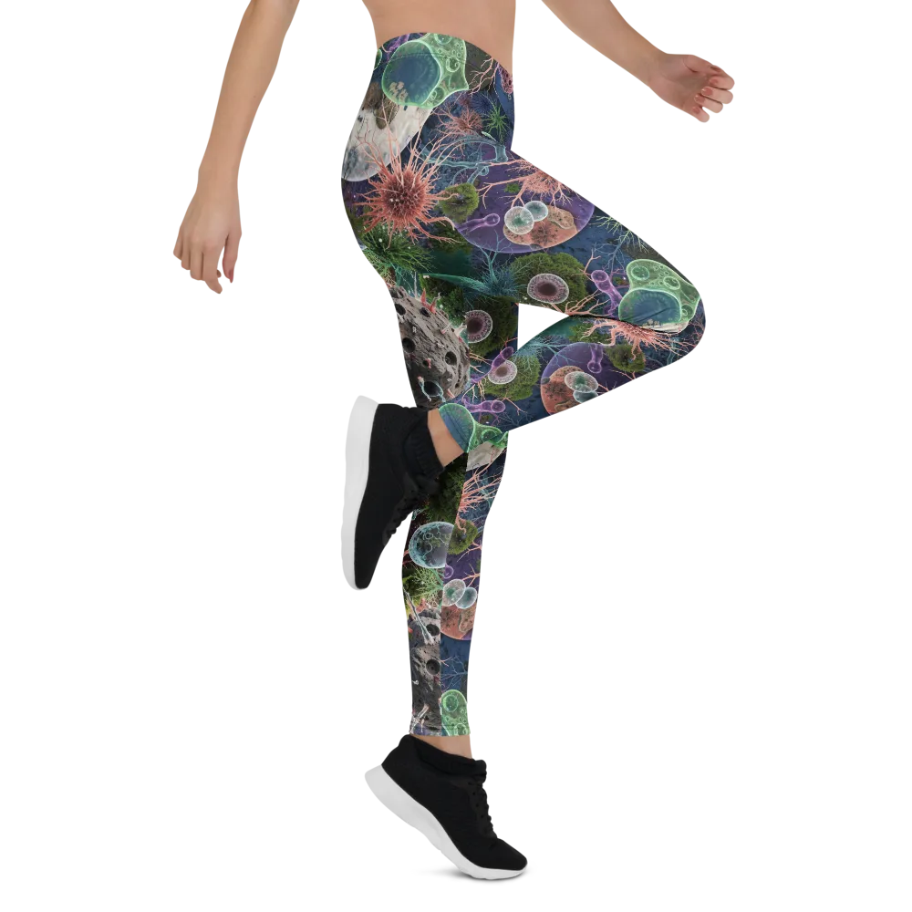 Microbial Garden on Leggings — Right