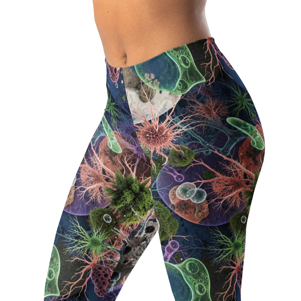 Microbial Garden on Leggings — Left Front