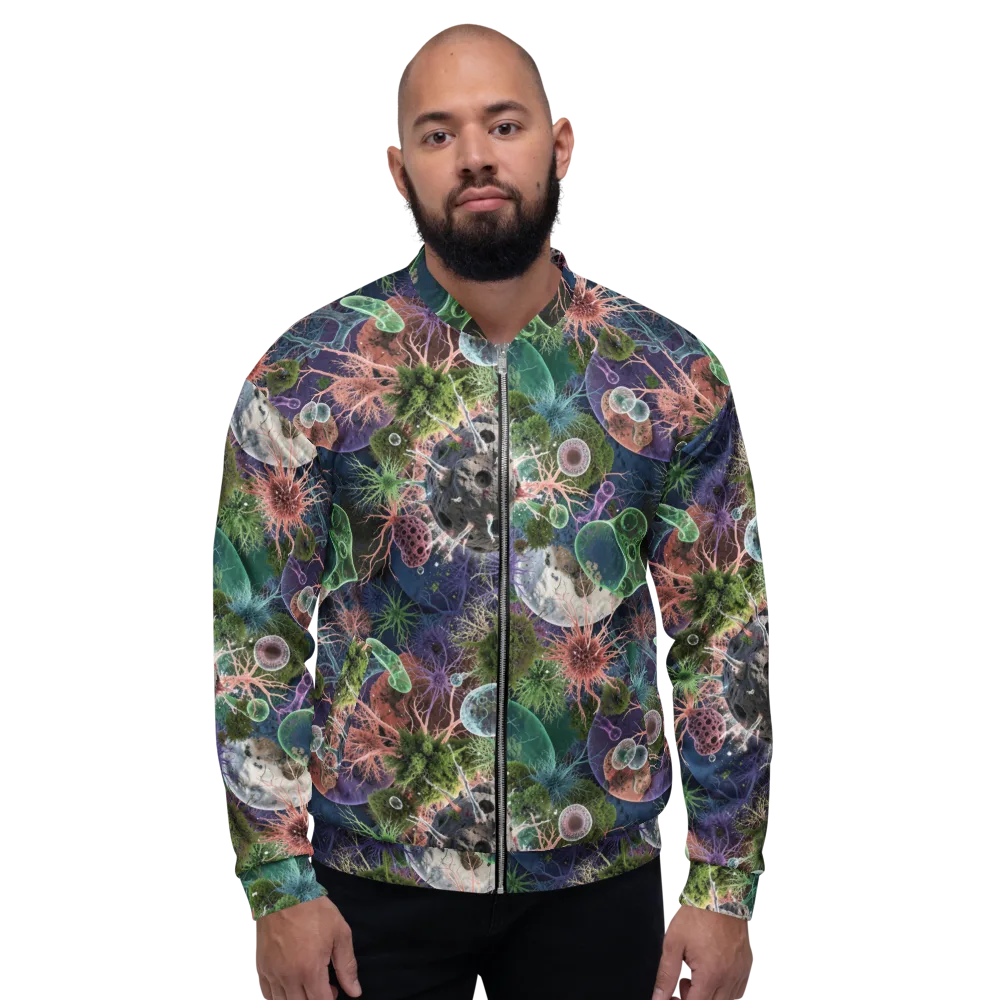 Microbial Garden on Bomber Jacket — Front