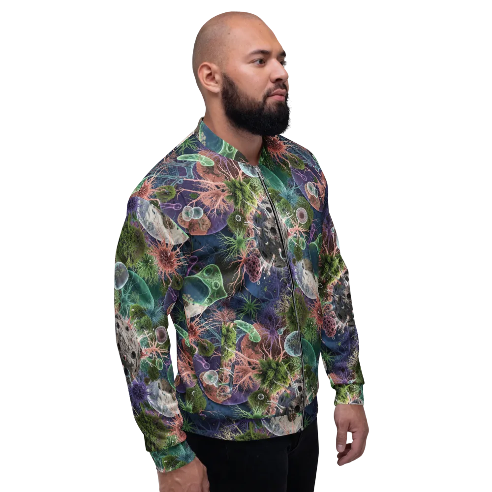 Microbial Garden on Bomber Jacket — Right