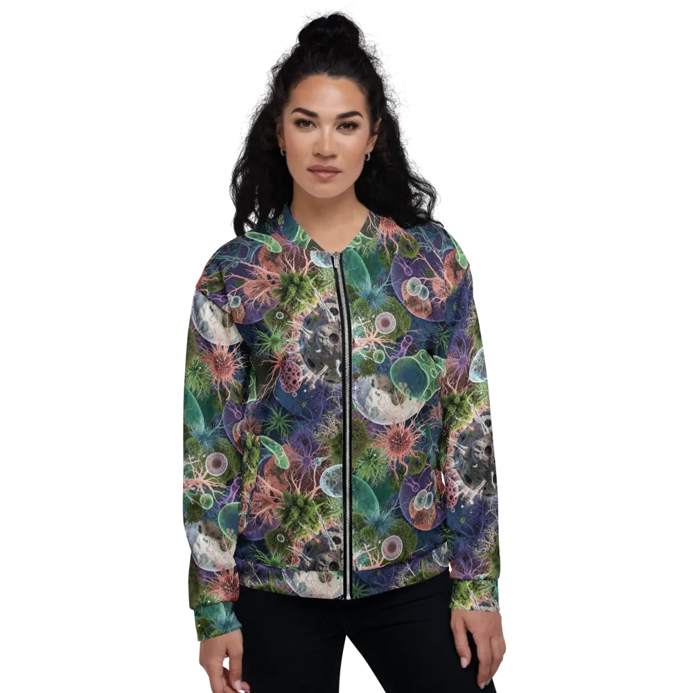 Microbial Garden on Bomber Jacket — Front