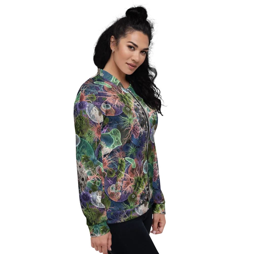 Microbial Garden on Bomber Jacket — Right