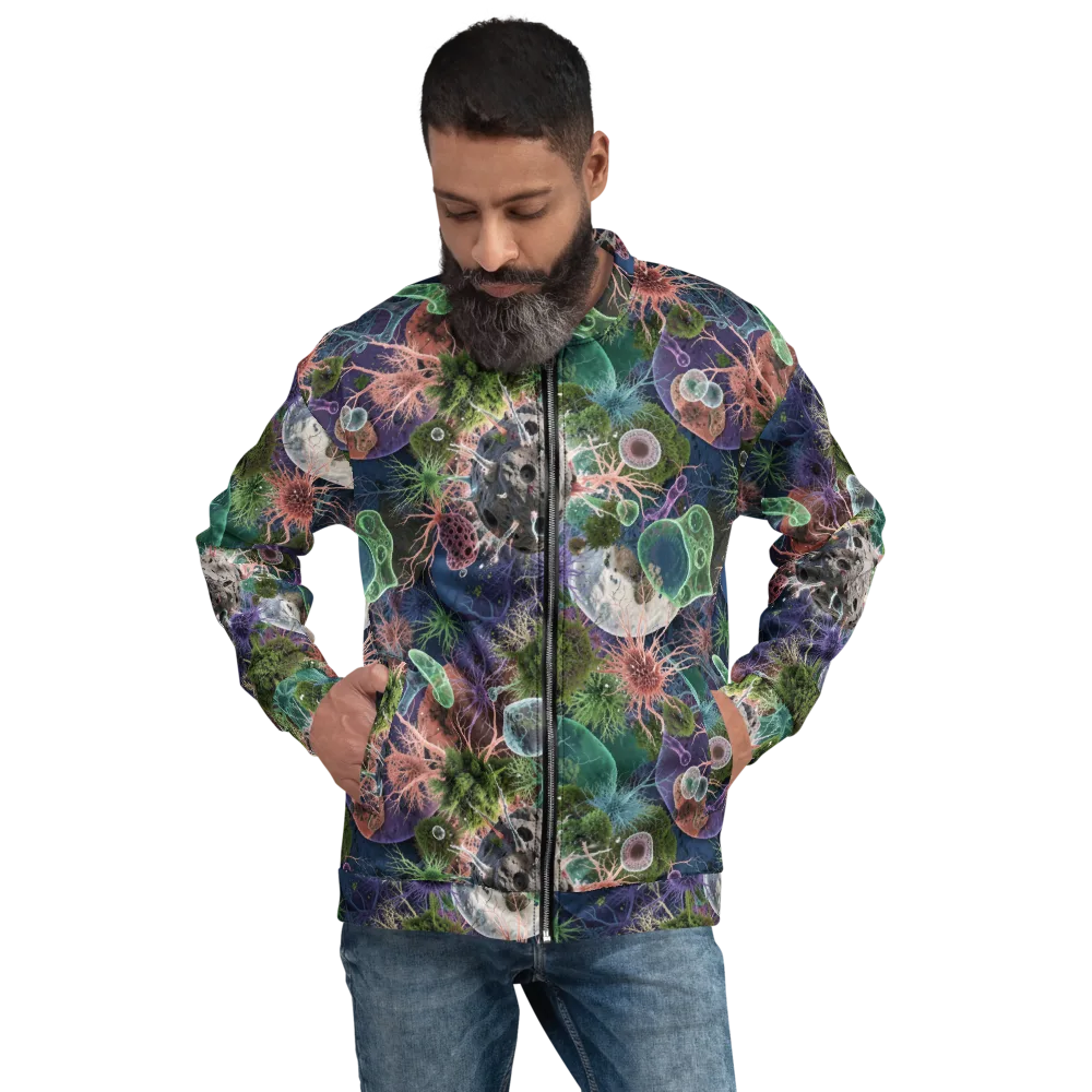 Microbial Garden on Bomber Jacket — Front