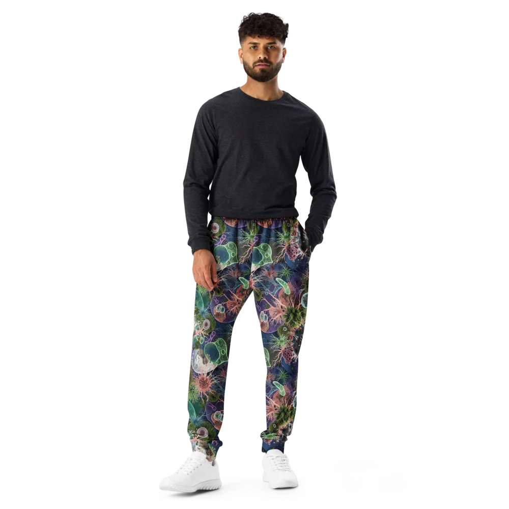 Microbial Garden on Men's Joggers — Front