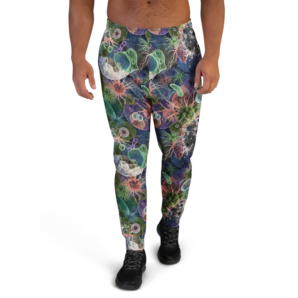 Microbial Garden on Men's Joggers — Front