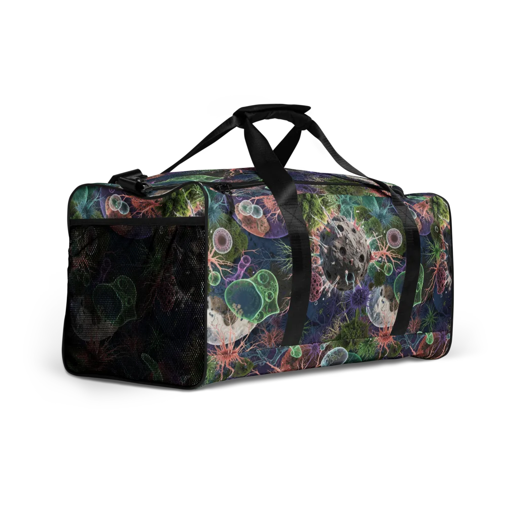 Microbial Garden on Duffle Bag — Right Front