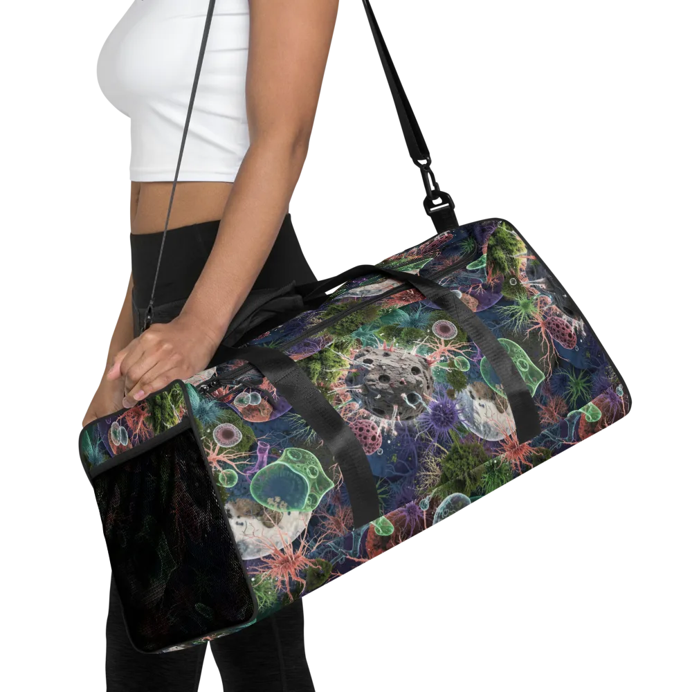 Microbial Garden on Duffle Bag — Front