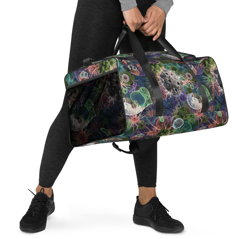 Microbial Garden on Duffle Bag — Right Front