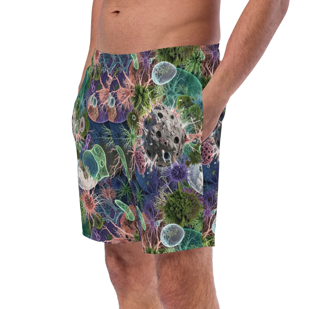 Microbial Garden on Swim Trunks — Left Front