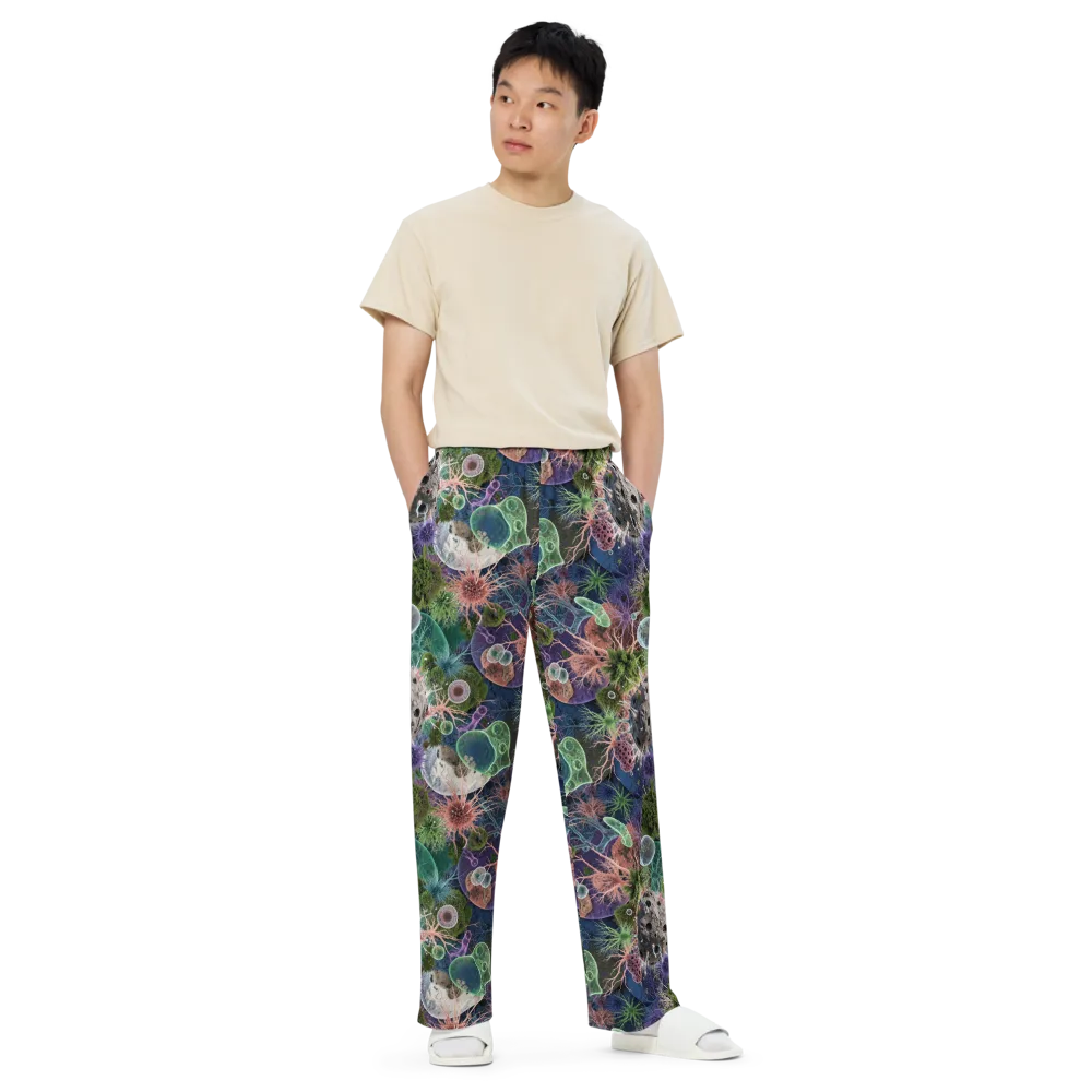 Microbial Garden on Wide-Leg Pants — Front