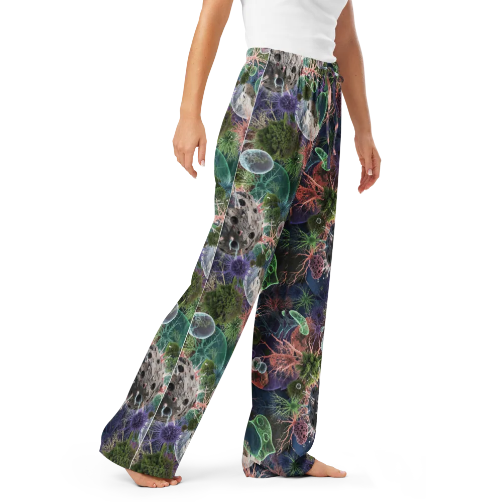 Microbial Garden on Women's Pajama Pants — Right Front