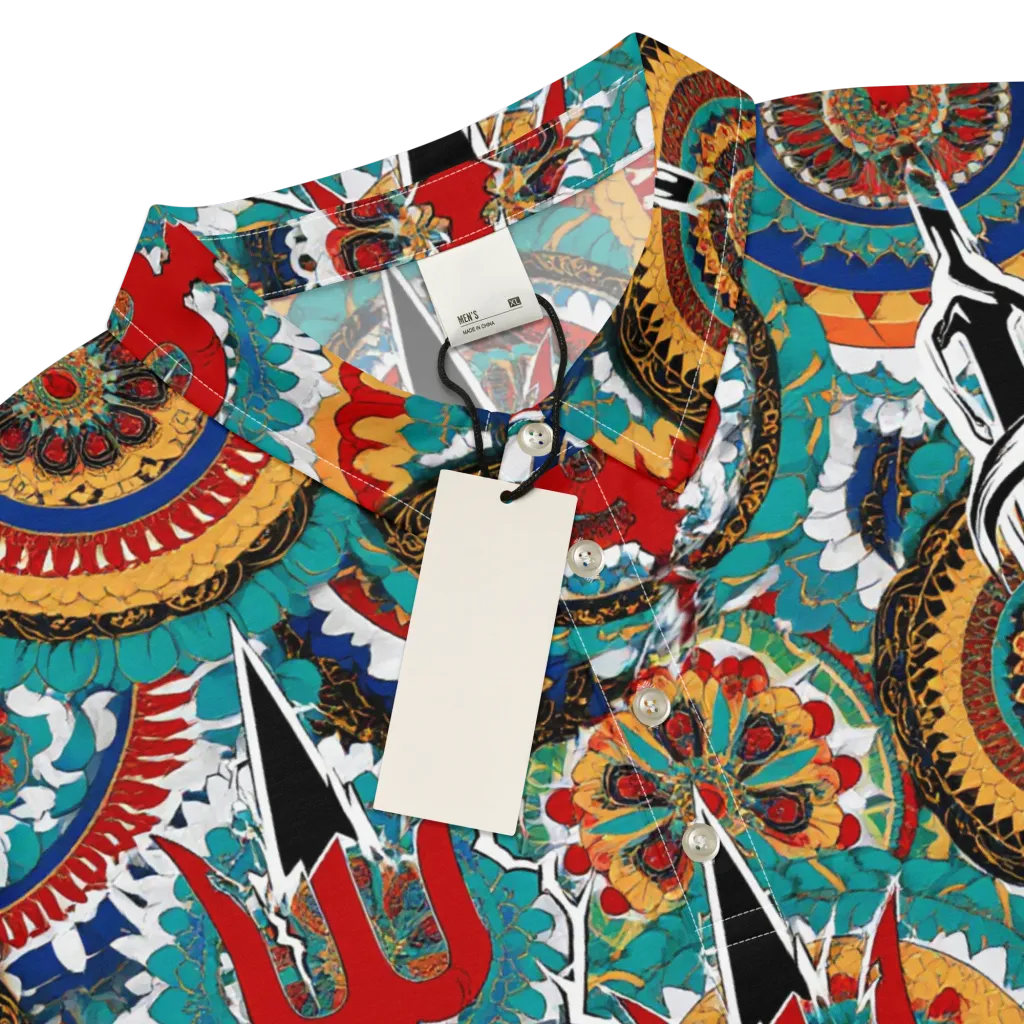Trident Mandala on Men's Slim Fit Polo Shirt — Product details