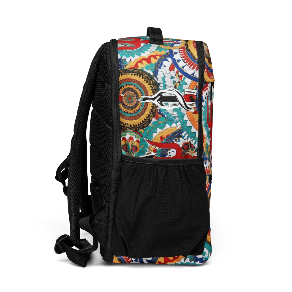 Trident Mandala on Utility Backpack — Right
