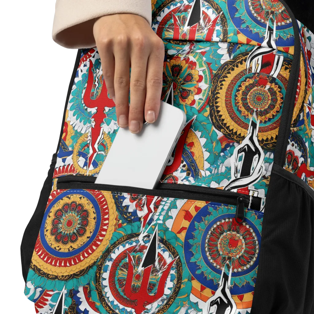 Trident Mandala on Utility Backpack — Product details