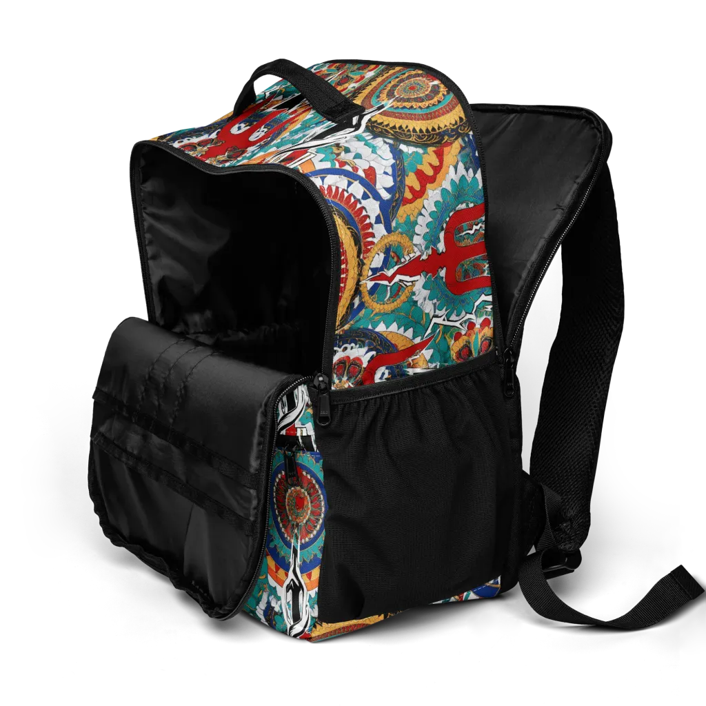 Trident Mandala on Utility Backpack — Product details 2