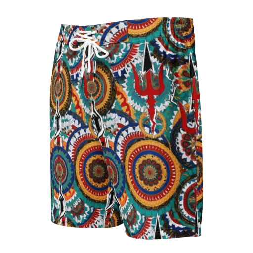 Trident Mandala on a Men's Board Shorts