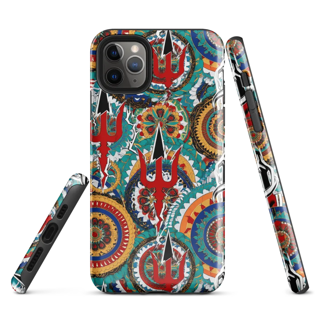 Trident Mandala on Tough Case for iPhone® — Front