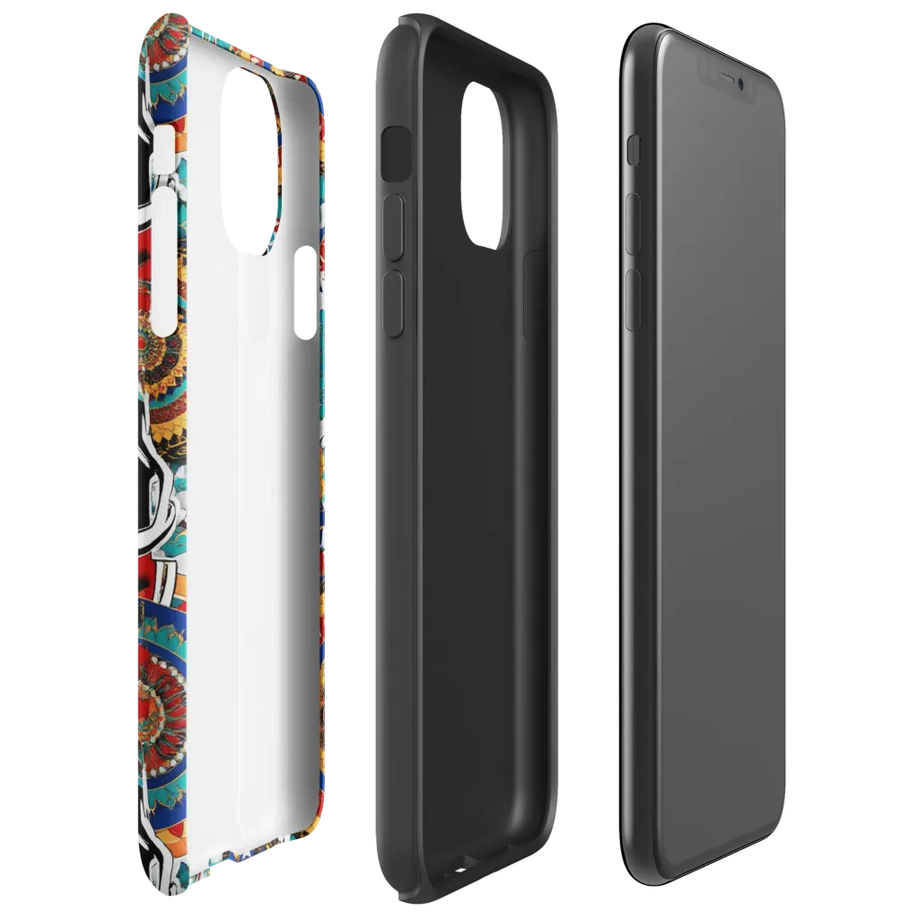 Trident Mandala on Tough Case for iPhone® — Right