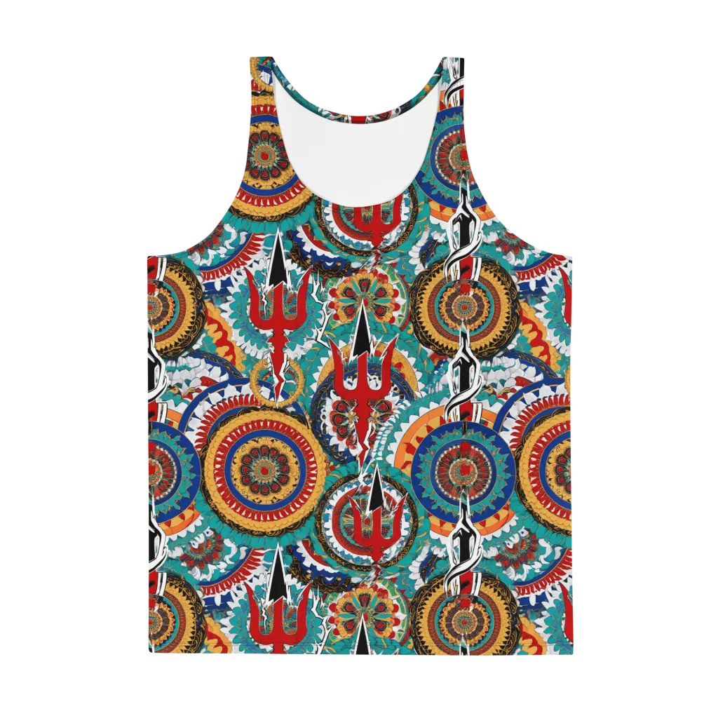 Trident Mandala on Men's Tank Top — Front