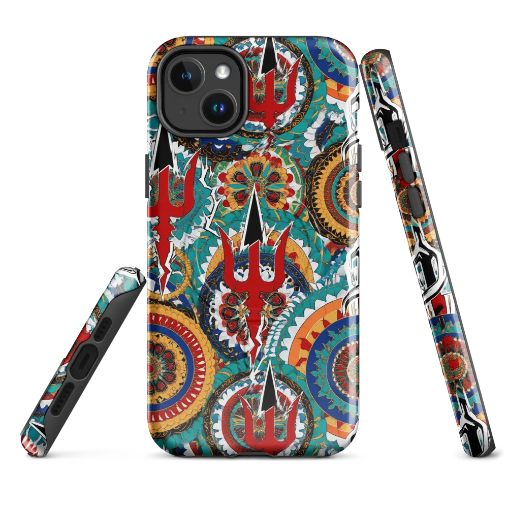 Trident Mandala on MagSafe Tough Case for iPhone® — Front