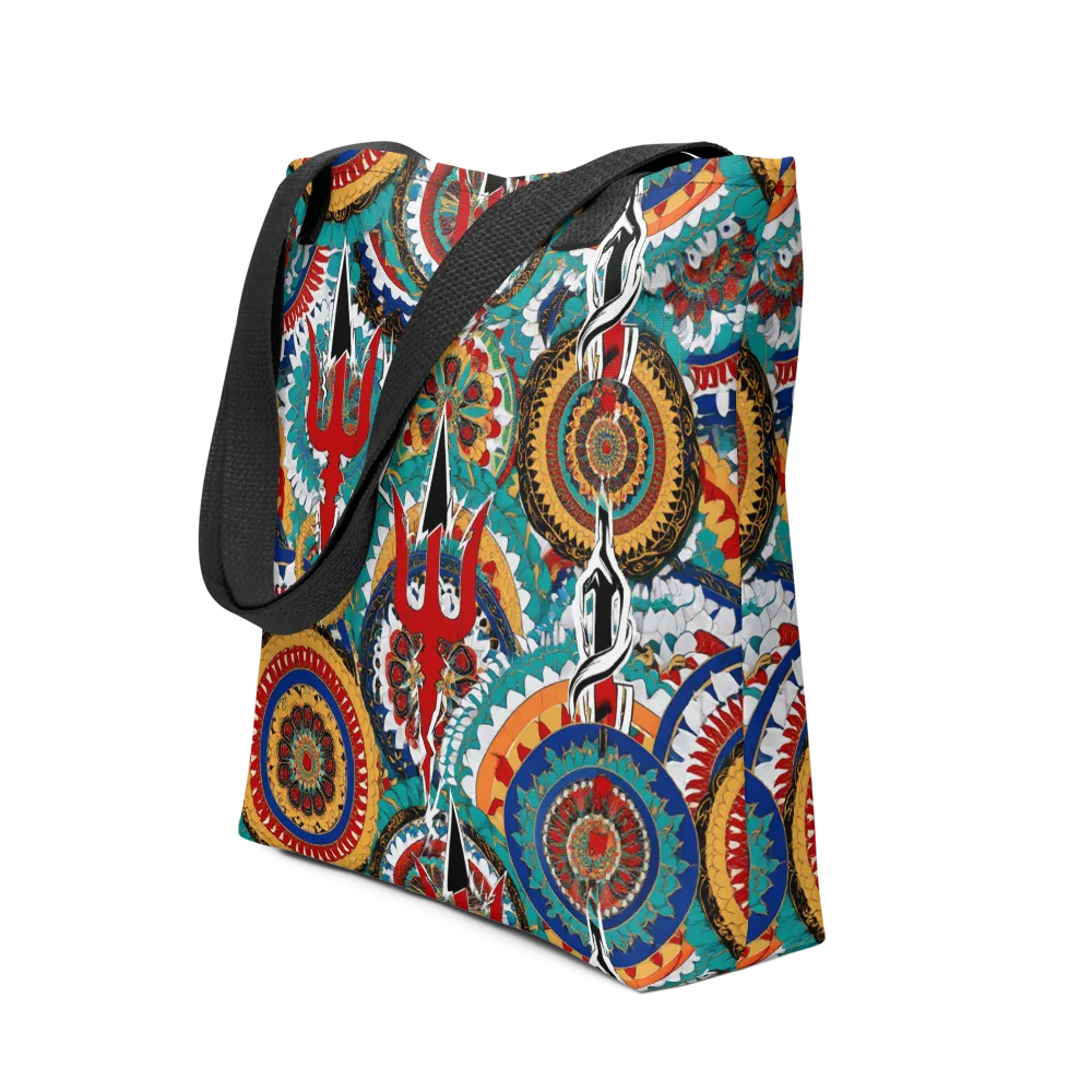 Trident Mandala on Tote Bag — Front