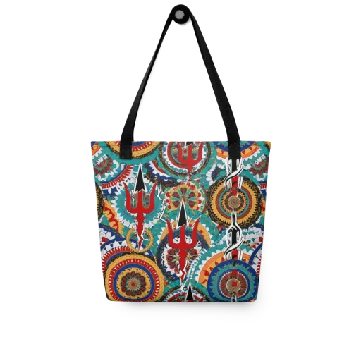 Trident Mandala on a Tote Bag