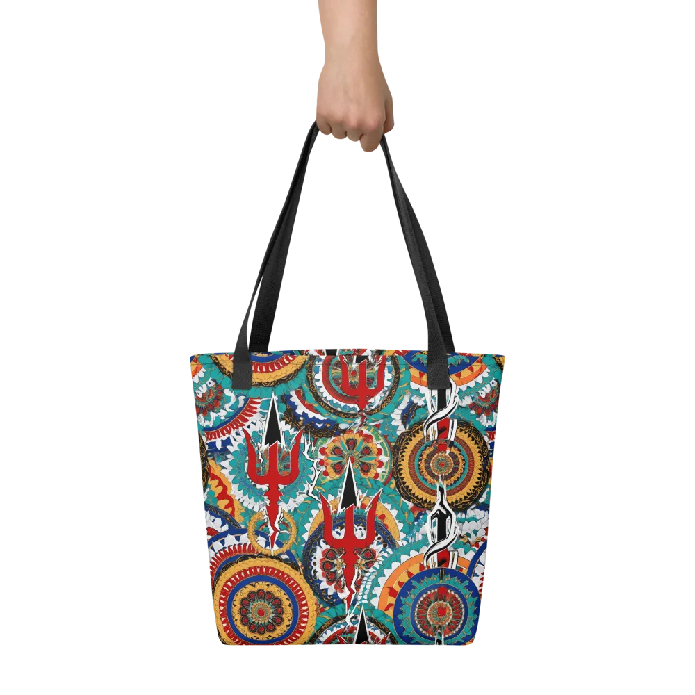 Trident Mandala on Tote Bag — Front