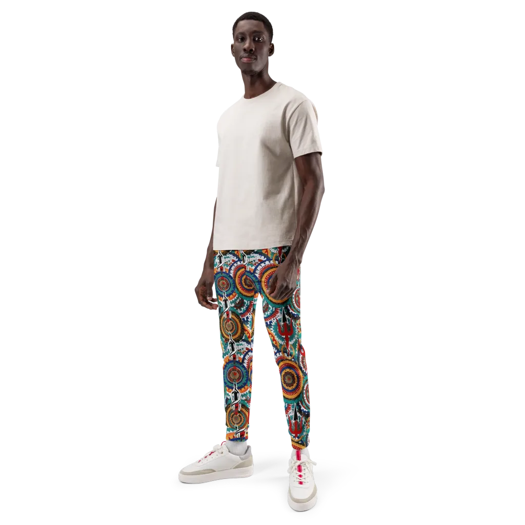 Trident Mandala on Men's Joggers — Front
