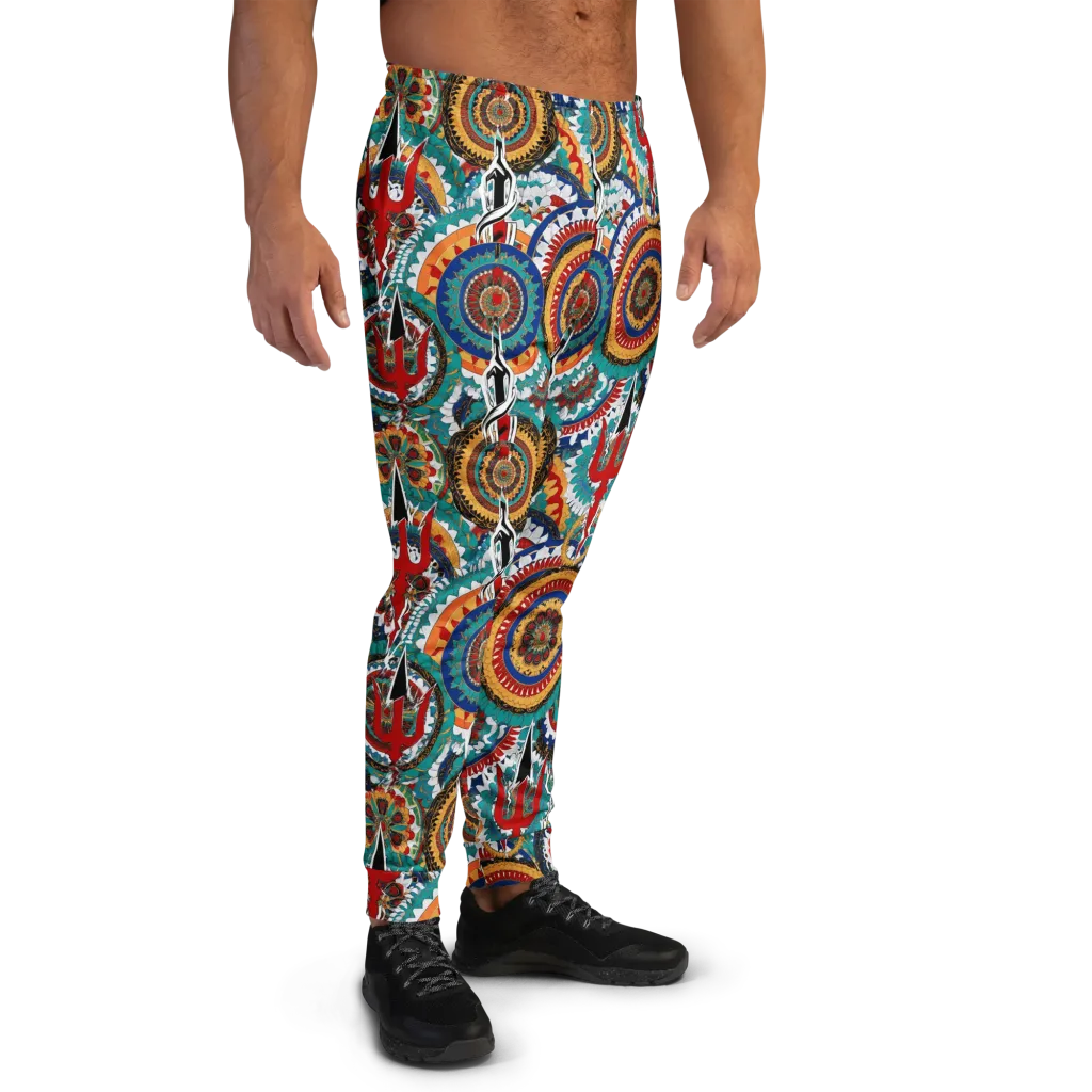 Trident Mandala on Men's Joggers — Right