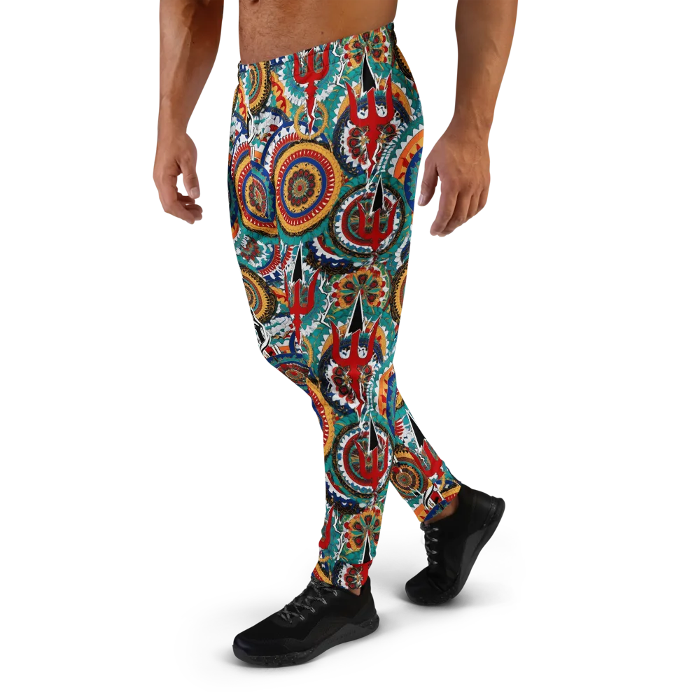 Trident Mandala on Men's Joggers — Left