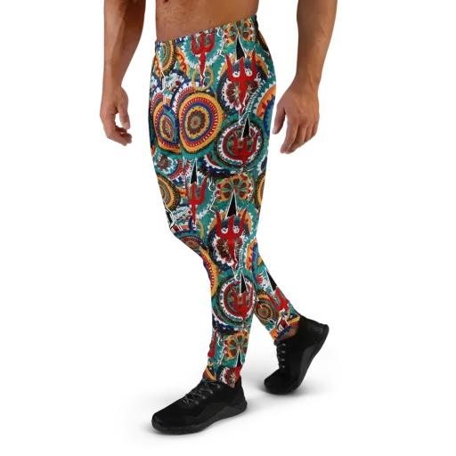 Trident Mandala on a Men's Joggers