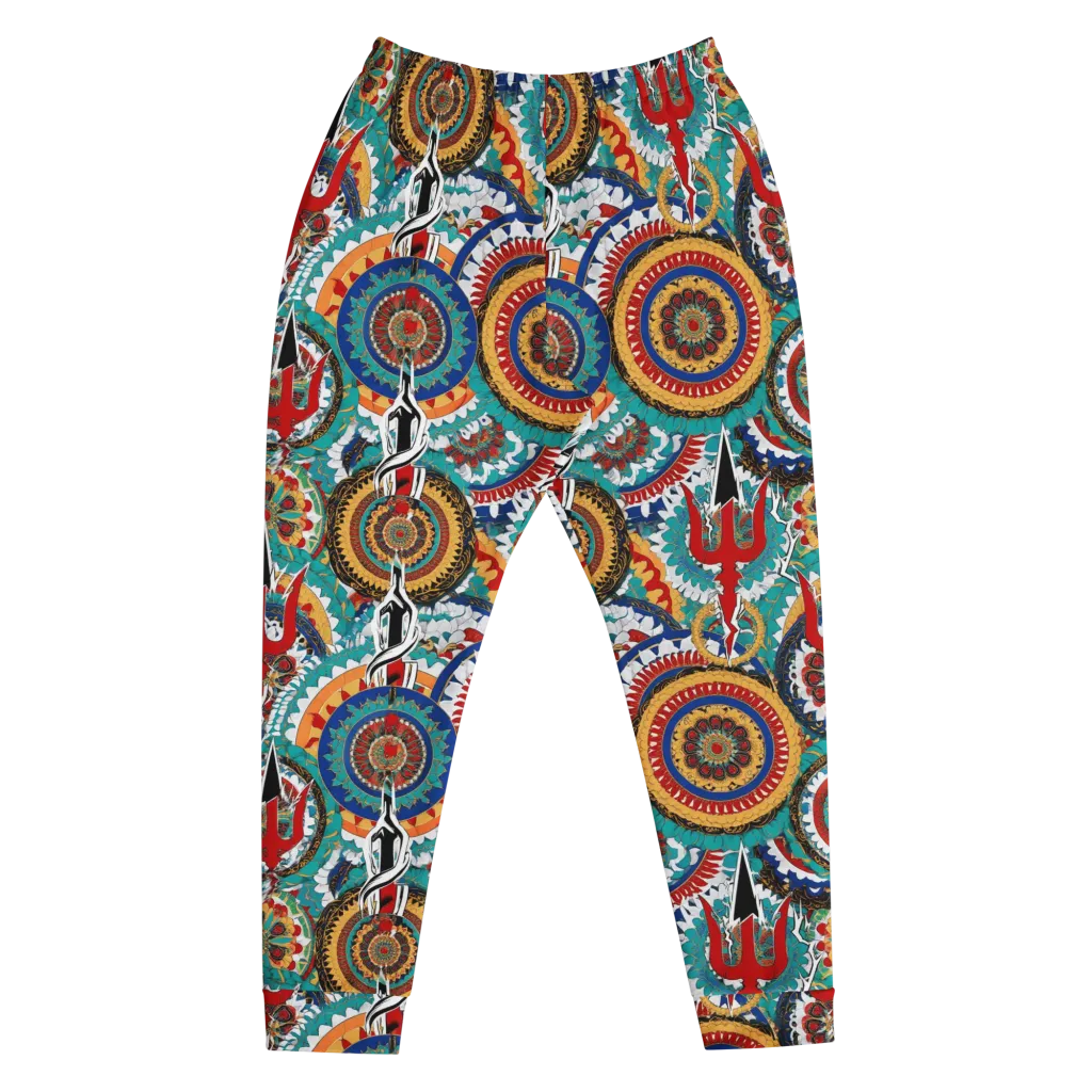 Trident Mandala on Men's Joggers — Front