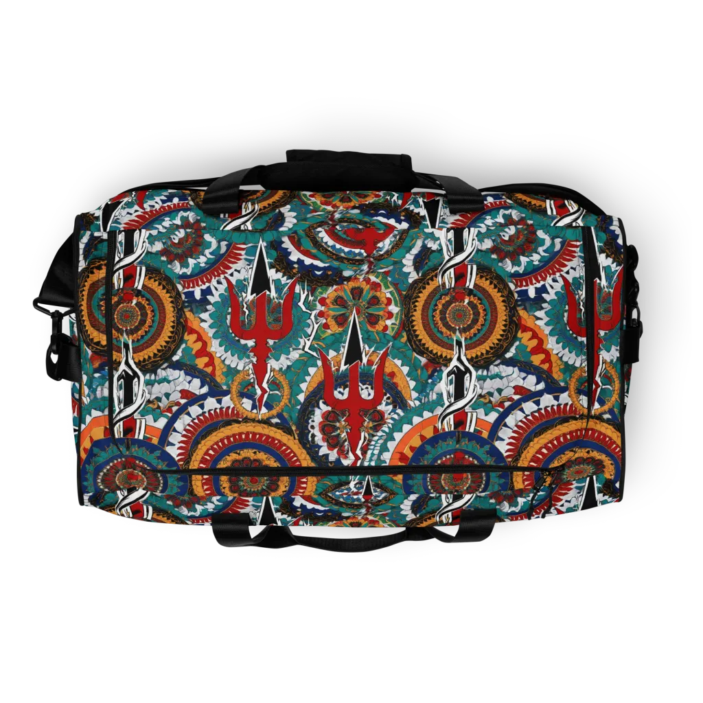 Trident Mandala on Duffle Bag — Top