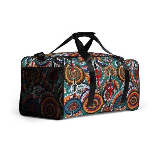Trident Mandala on a Duffle Bag
