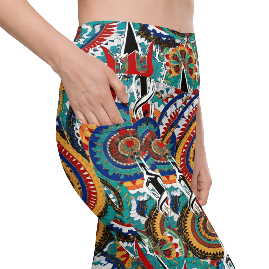 Trident Mandala on Leggings with Pockets — Product details