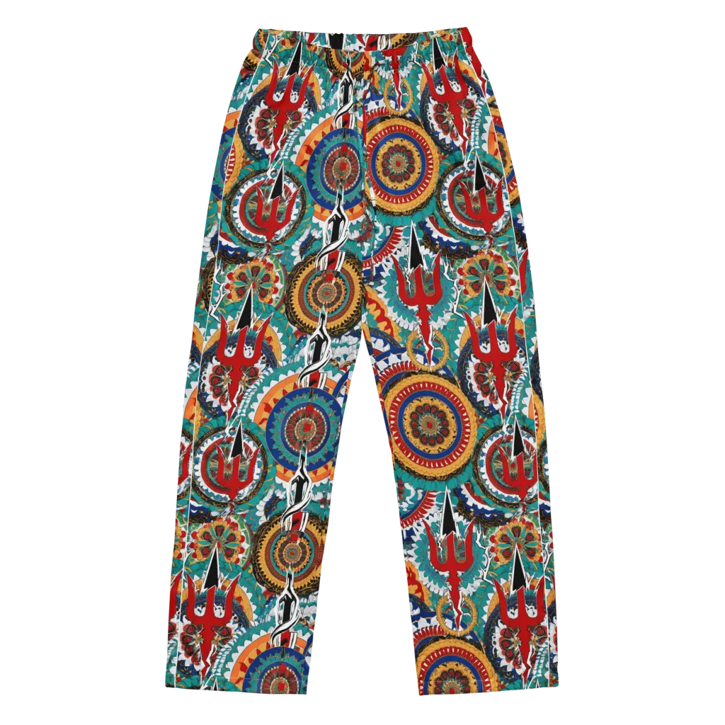 Trident Mandala on Women's Pajama Pants — Front