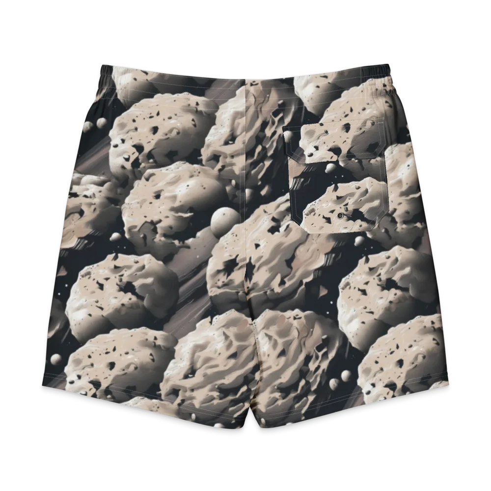 Moonfall Terrain on Men's Board Shorts — Back
